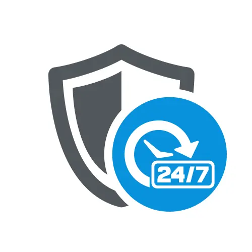 24-7 shield icon